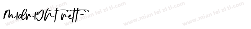 midnight nett字体转换
